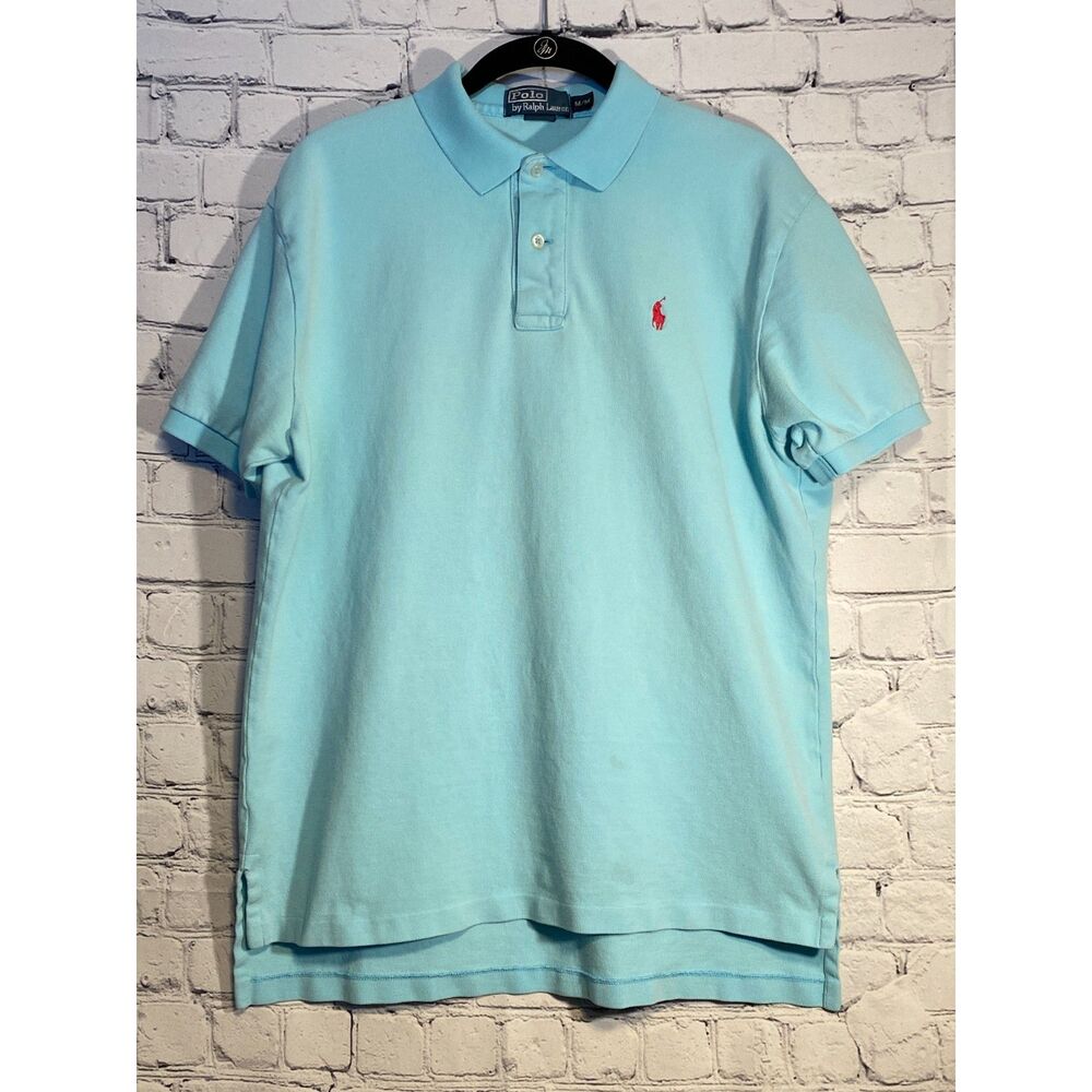 Polo by Ralph Lauren Men's Short Sleeve Polo Shirt Size M Light Blue